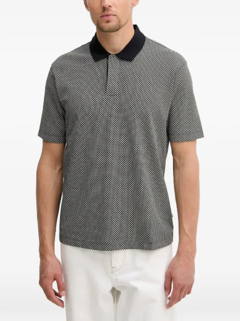 Armani Exchange geometric-print polo shirt