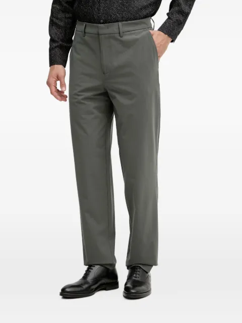 Armani Exchange logo-plaque tailored trousers