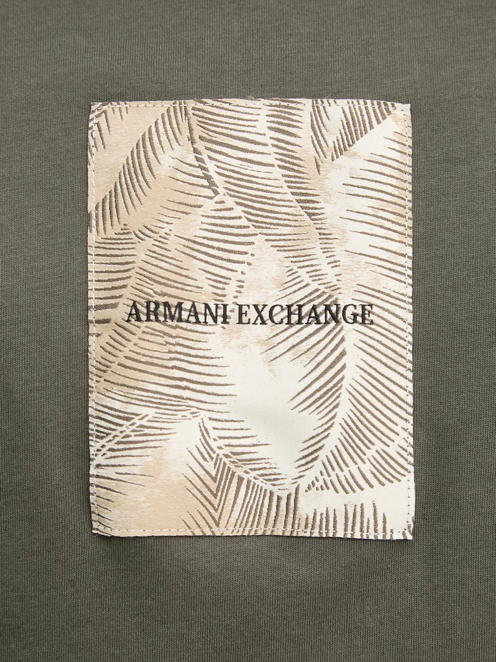 Armani Exchange T-shirt met logopatch Groen