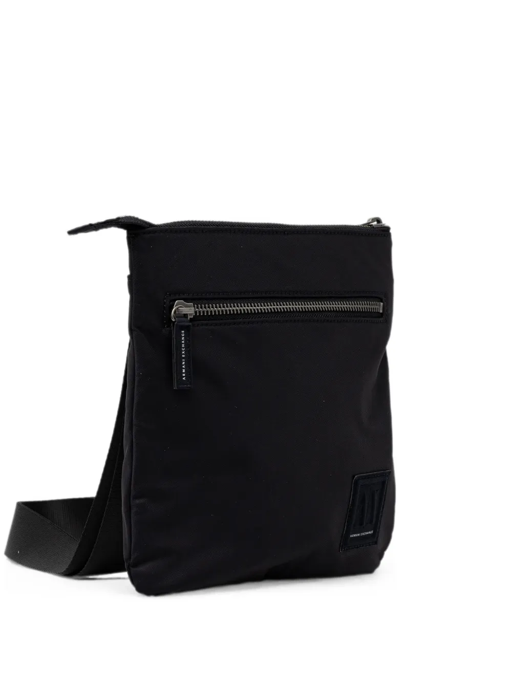 Armani Exchange logo-patch zip-fastening belt bag - Blu