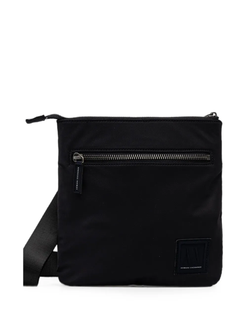 Armani Exchange logo-patch zip-fastening belt bag - Blu