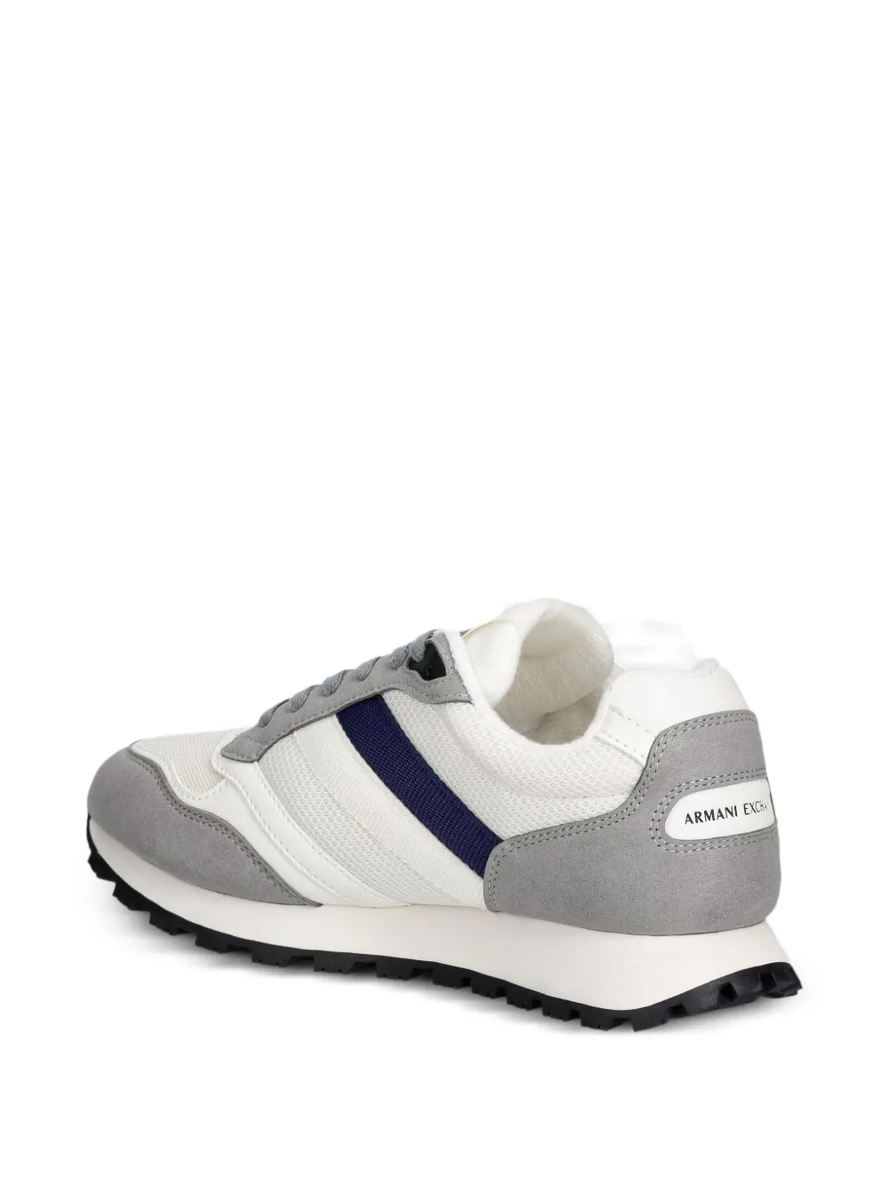 Armani Exchange logo-print low-top sneakers Wit