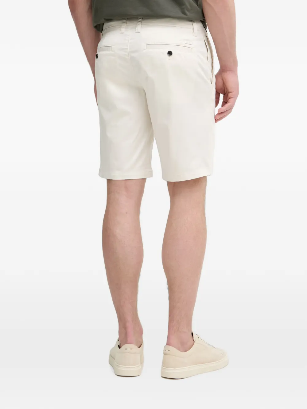 Armani Exchange Chino shorts met logoplakkaat Beige