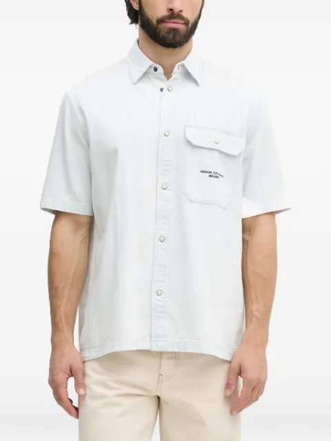 Armani Exchange camisa a rayas diplomáticas