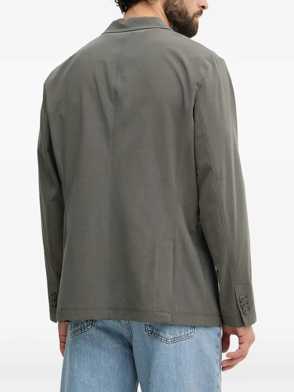 Armani Exchange Blazer met enkele rij knopen Groen