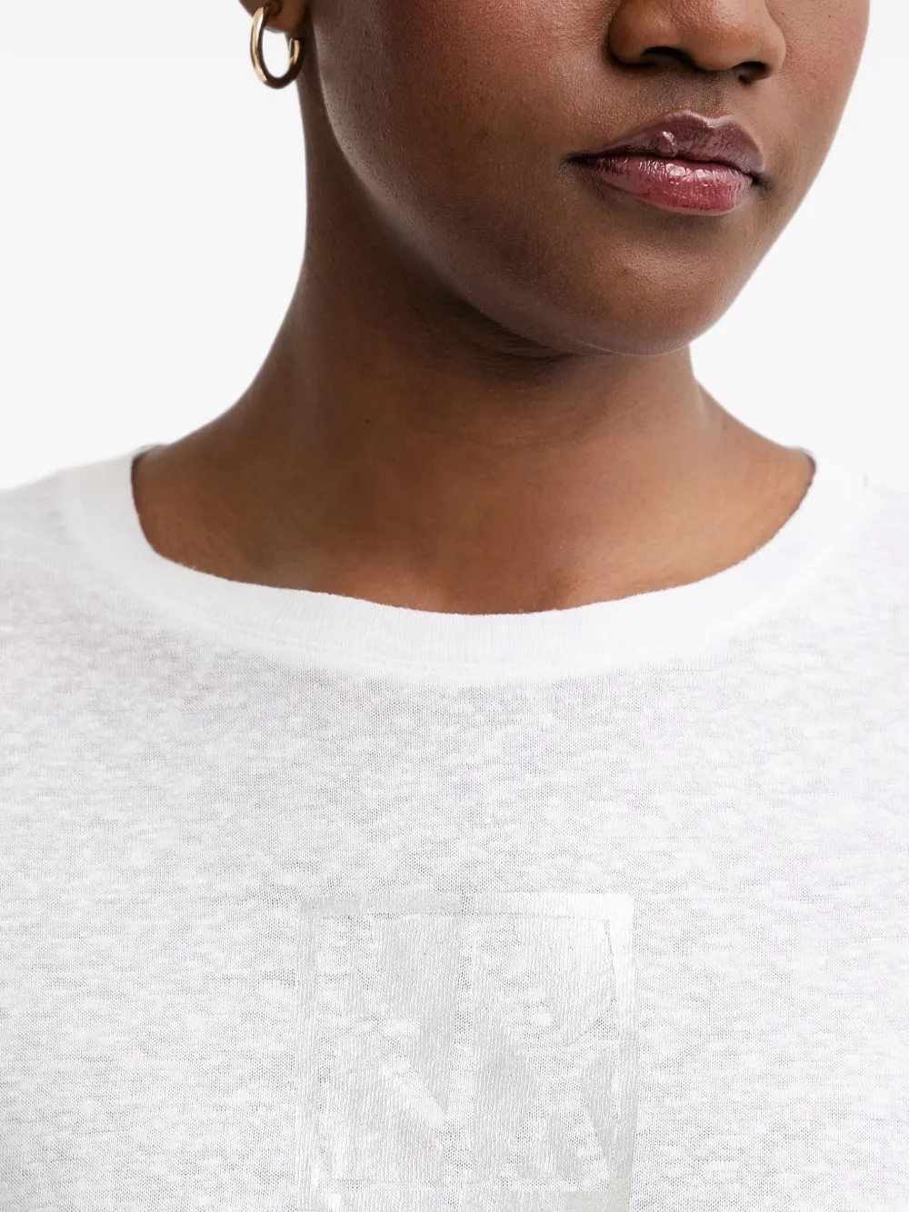 Armani Exchange T-shirt met logoprint Wit