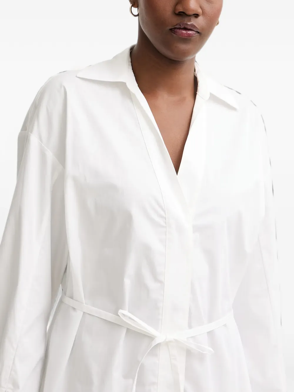 Armani Exchange Blousejurk met ceintuur Wit