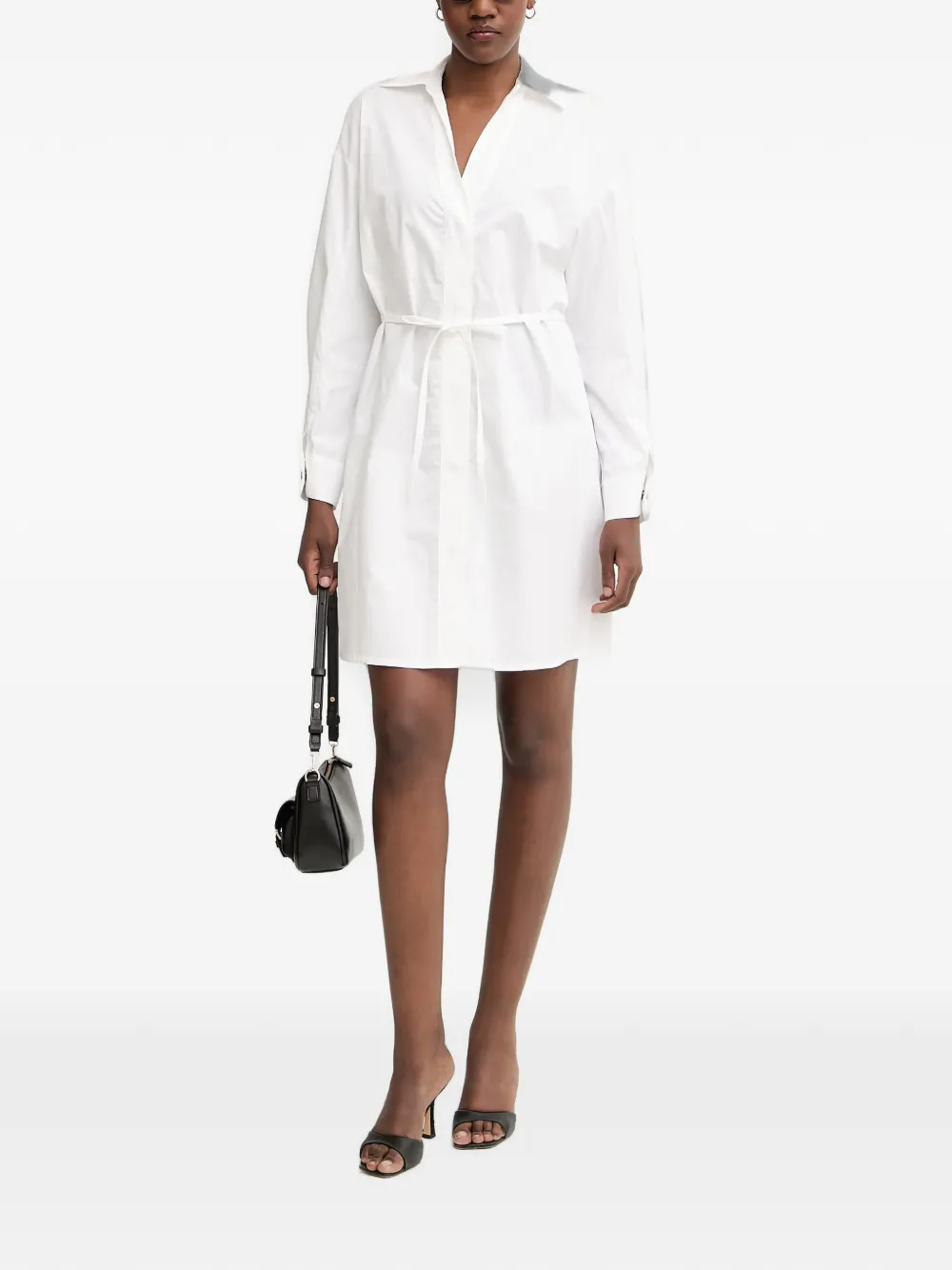 Armani Exchange Blousejurk met ceintuur Wit