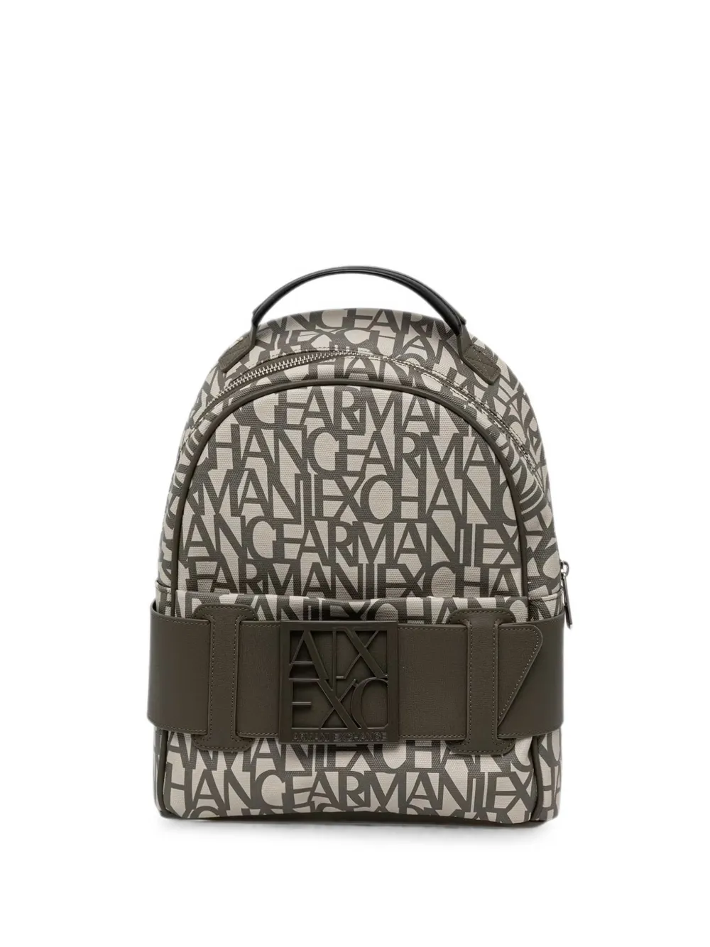 Armani Exchange logo-print backpack - Verde