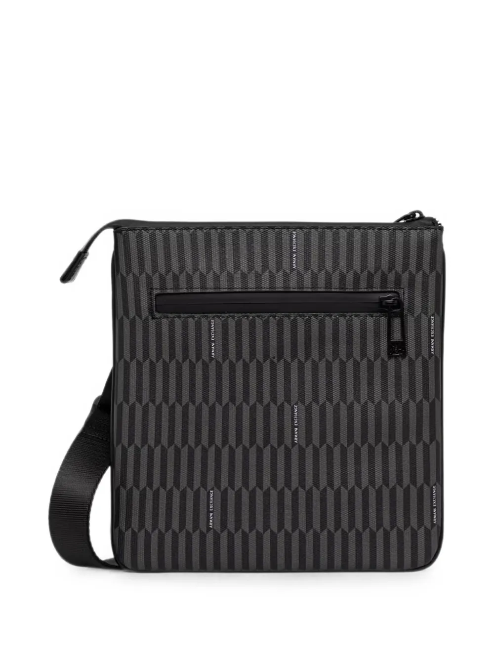Armani Exchange geometric-print logo-pattern belt bag - Nero