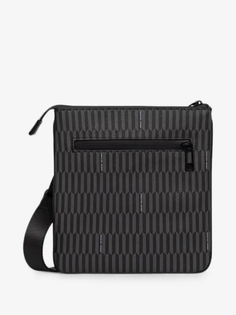 Armani Exchange geometric-print logo-pattern belt bag
