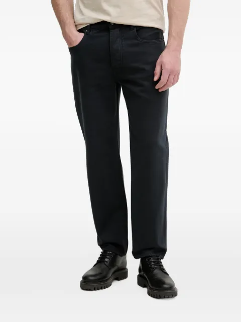 Armani Exchange logo-patch straight-leg jeans