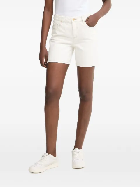 Armani Exchange contrast-stitch logo-patch shorts