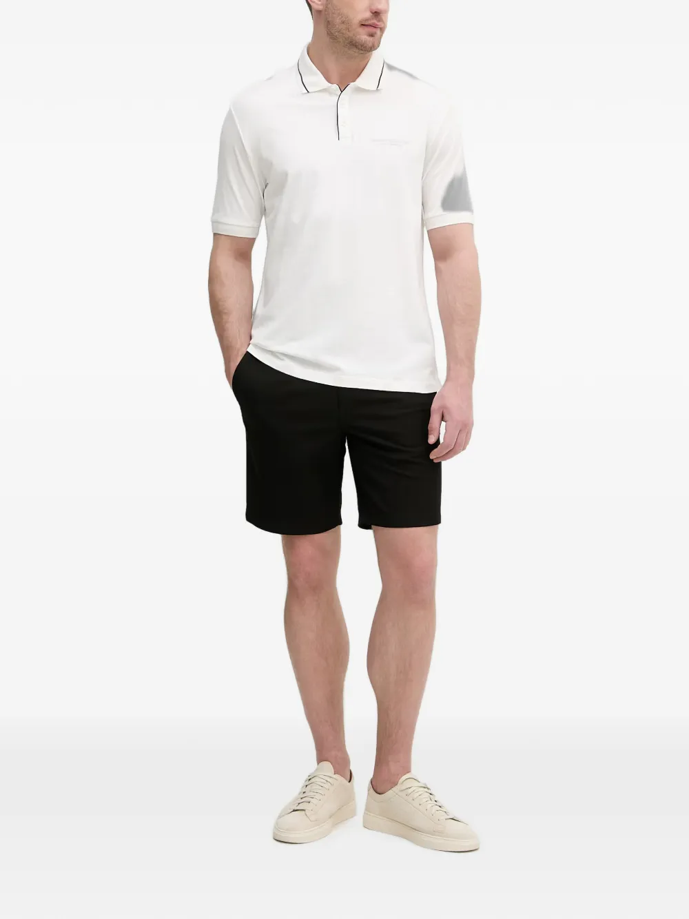 Armani Exchange Formele shorts Zwart