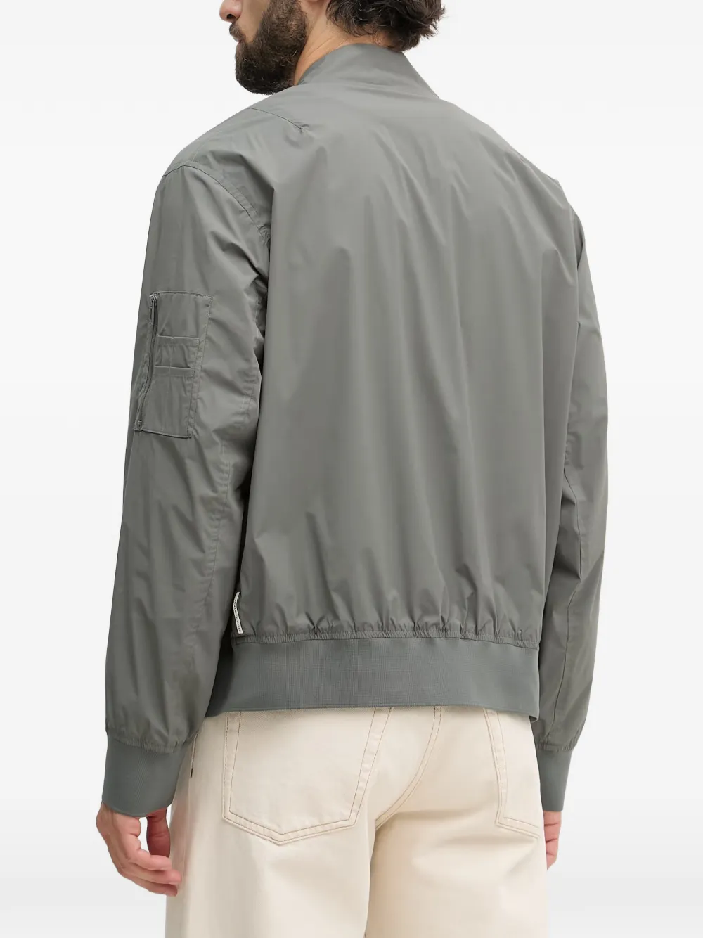 Armani Exchange Bomberjack met rits Grijs