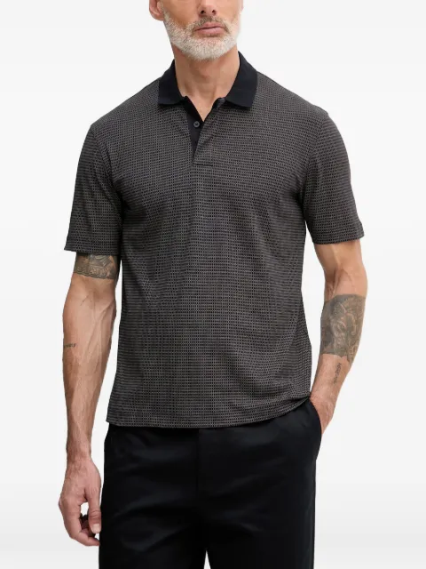 Armani Exchange geometric-print polo shirt