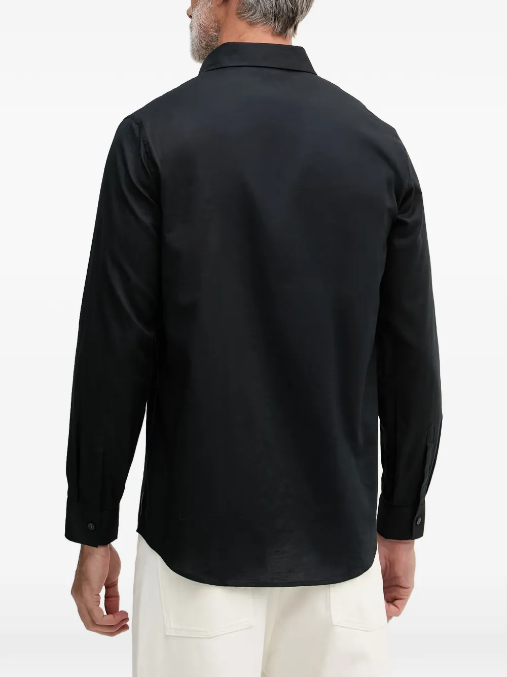 Armani Exchange Overhemd met geborduurd logo Zwart