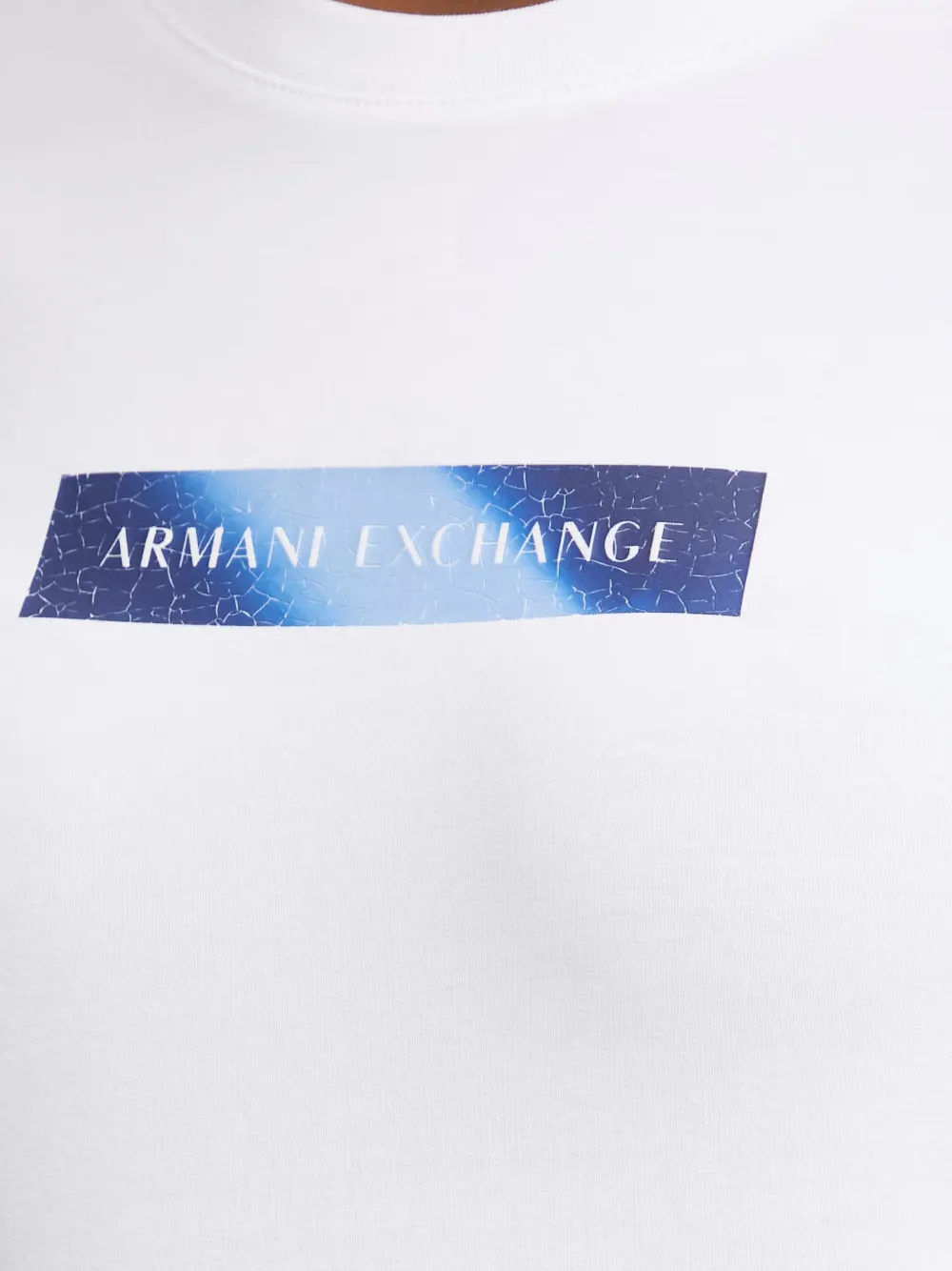 Armani Exchange T-shirt met logoprint Wit