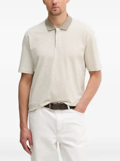 Armani Exchange geometric-pattern polo shirt