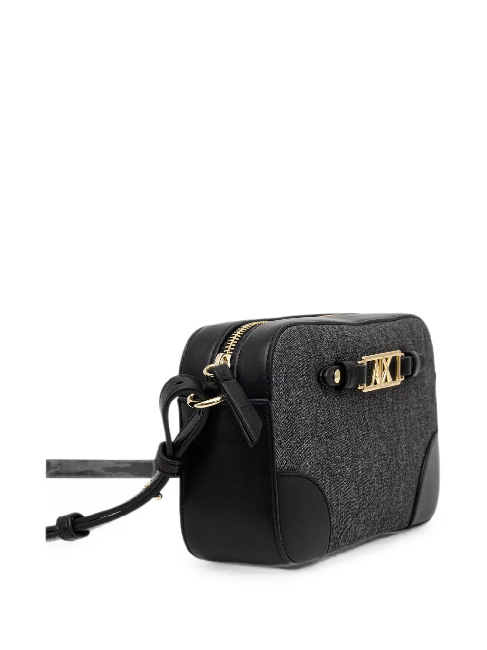Armani Exchange Crossbodytas met logoplakkaat Grijs