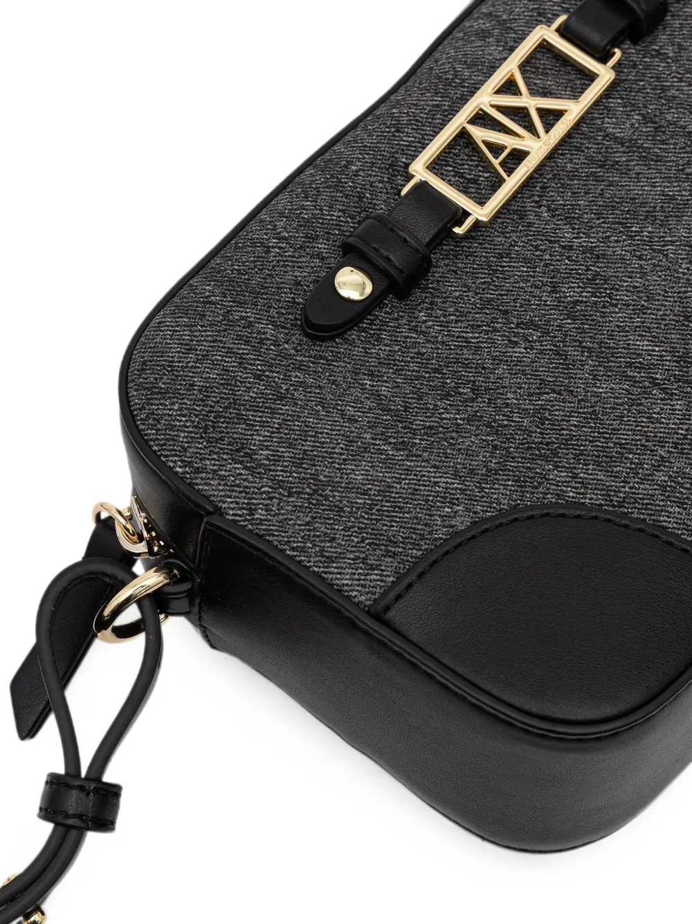 Armani Exchange Crossbodytas met logoplakkaat Grijs