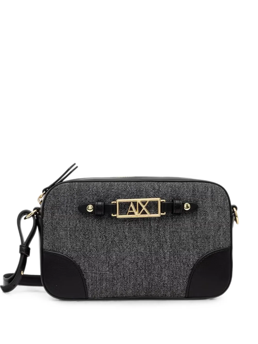 Armani Exchange logo-plaque cross body bag - Grigio