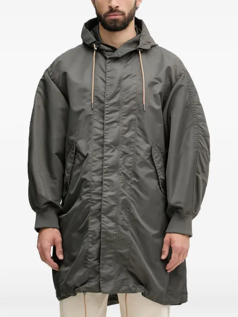 Armani Exchange hooded zip-up coat