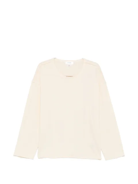 FOUND raw-edge long-sleeve T-shirt