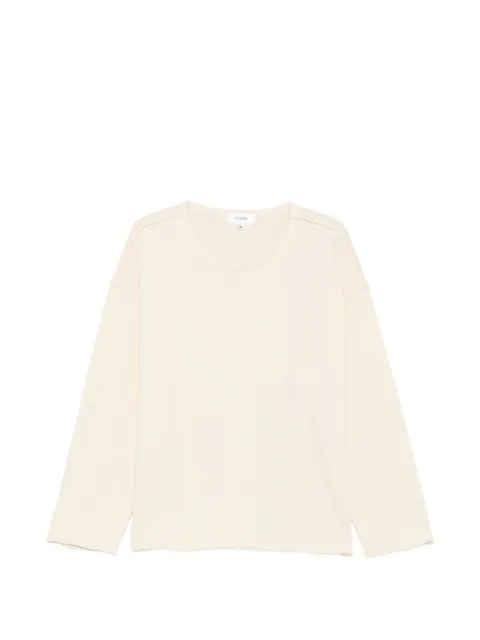 FOUND raw-edge long-sleeve T-shirt