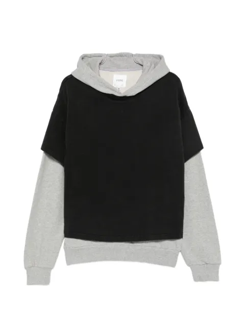 FOUND layered-design hoodie