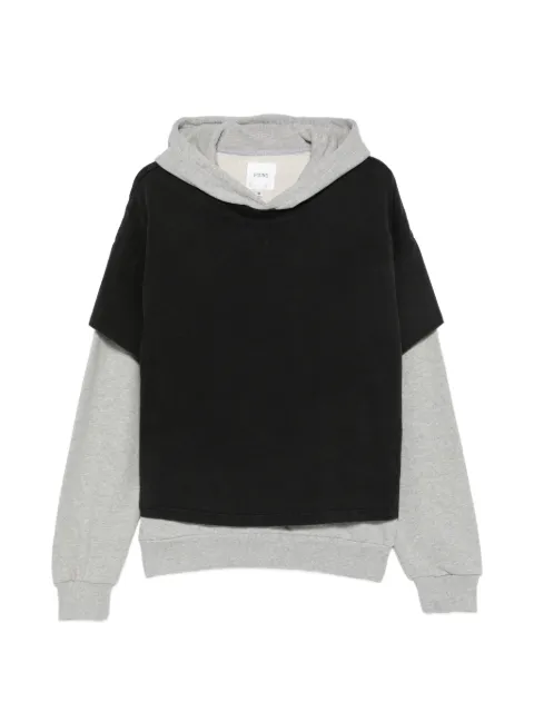 FOUND layered-design hoodie