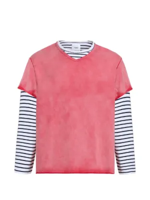 Auralee ストライプ ロングTシャツ | ニュートラル | FARFETCH JP