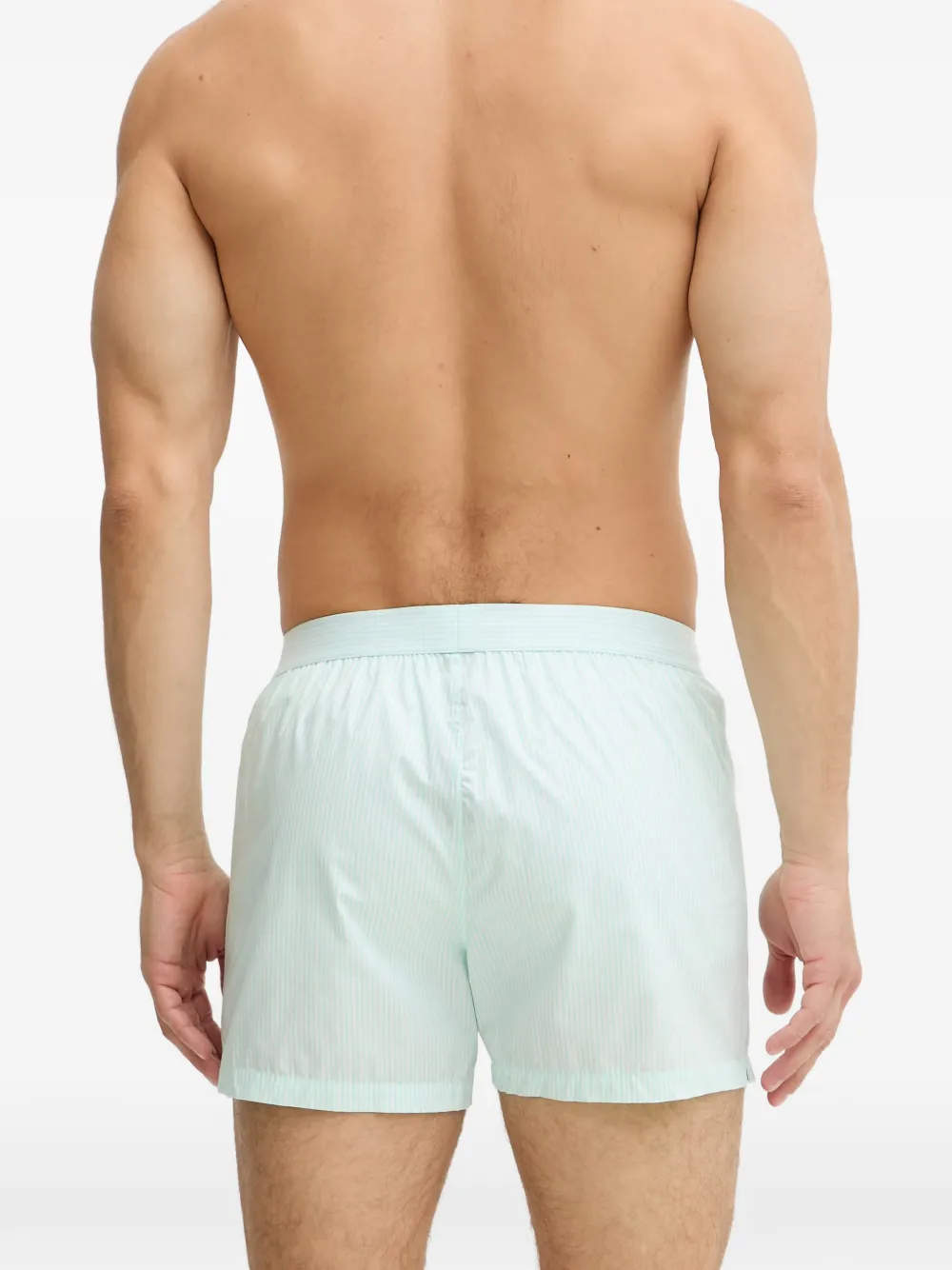 Emporio Armani Twee gestreepte boxershorts Blauw
