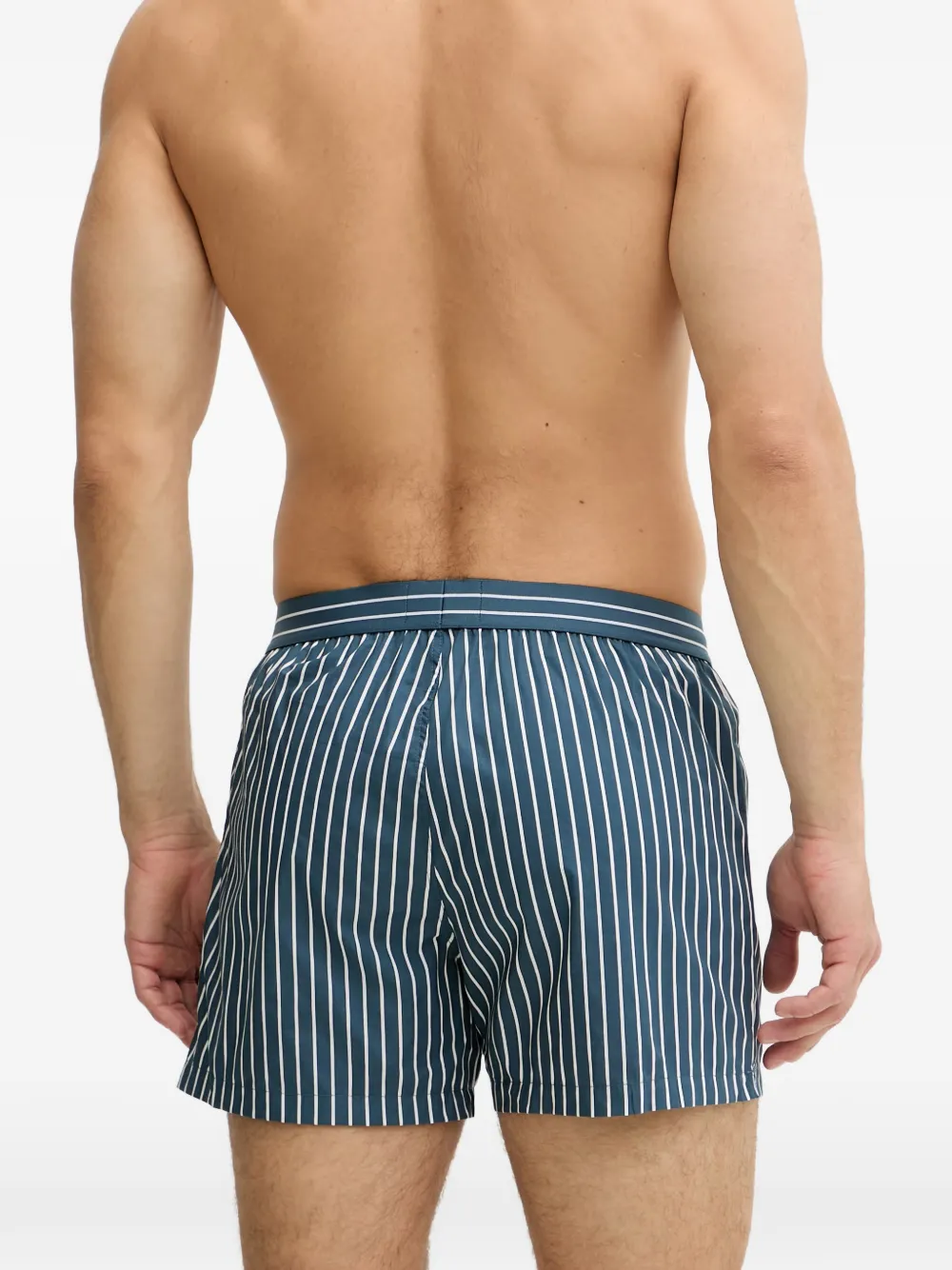 Emporio Armani Twee gestreepte boxershorts Blauw