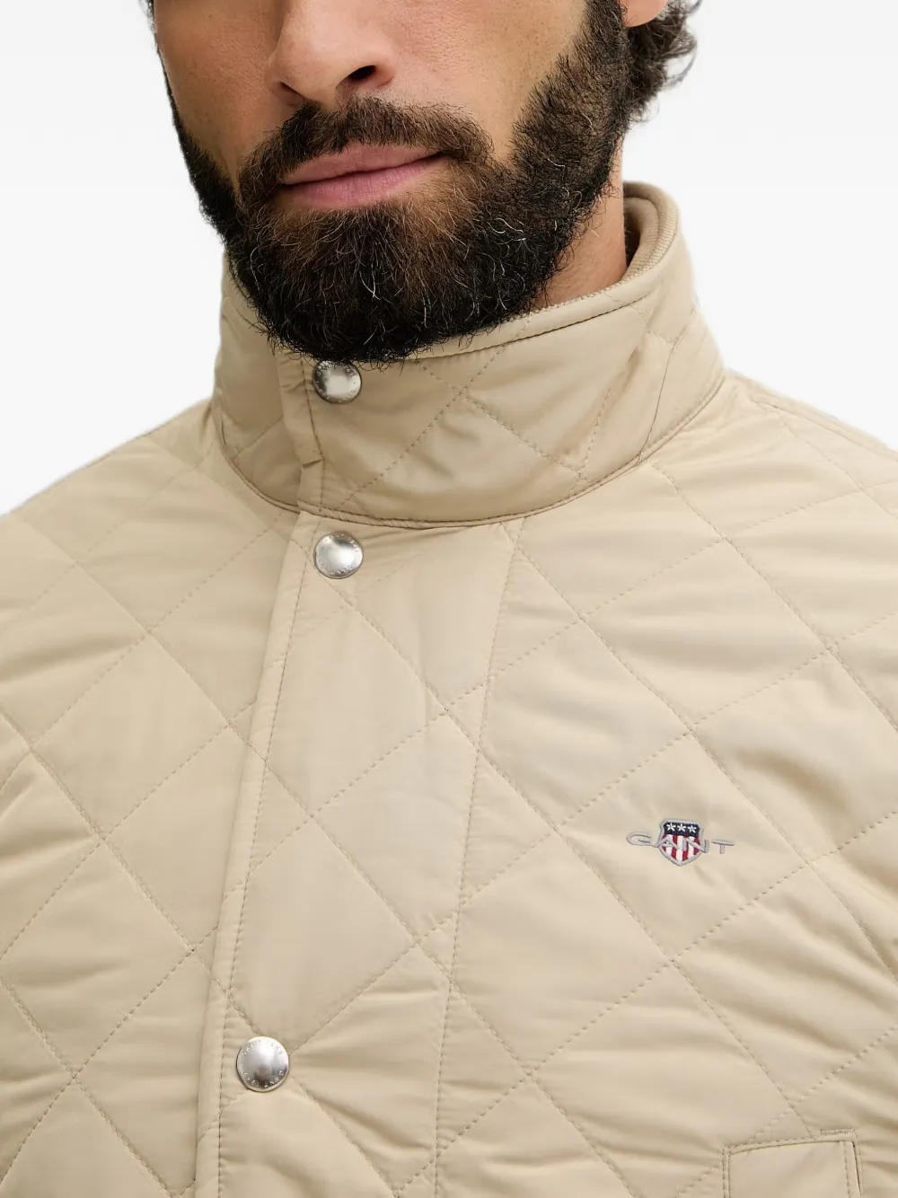 Gant Gewatteerd jack Beige