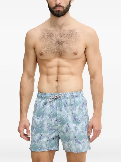 Emporio Armani sea-animals-print swim shorts