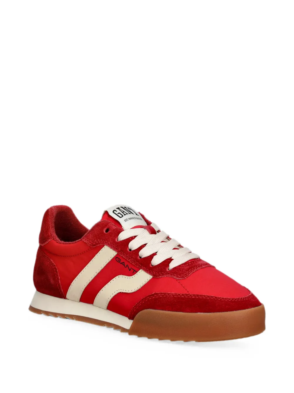 Gant logo-patch sneakers Rood