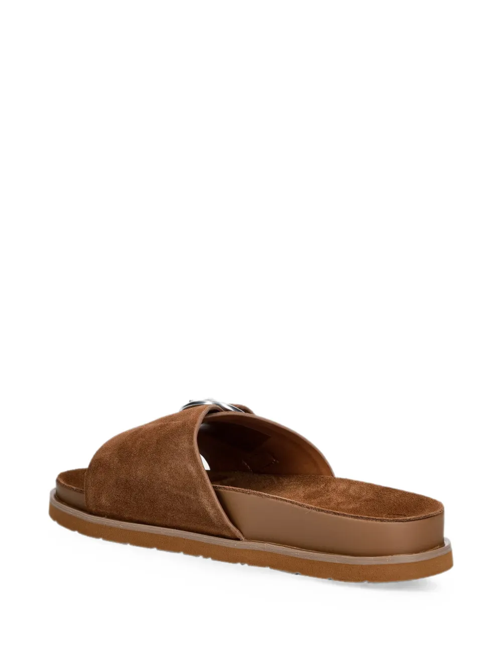 Gant buckle-detail slides Bruin