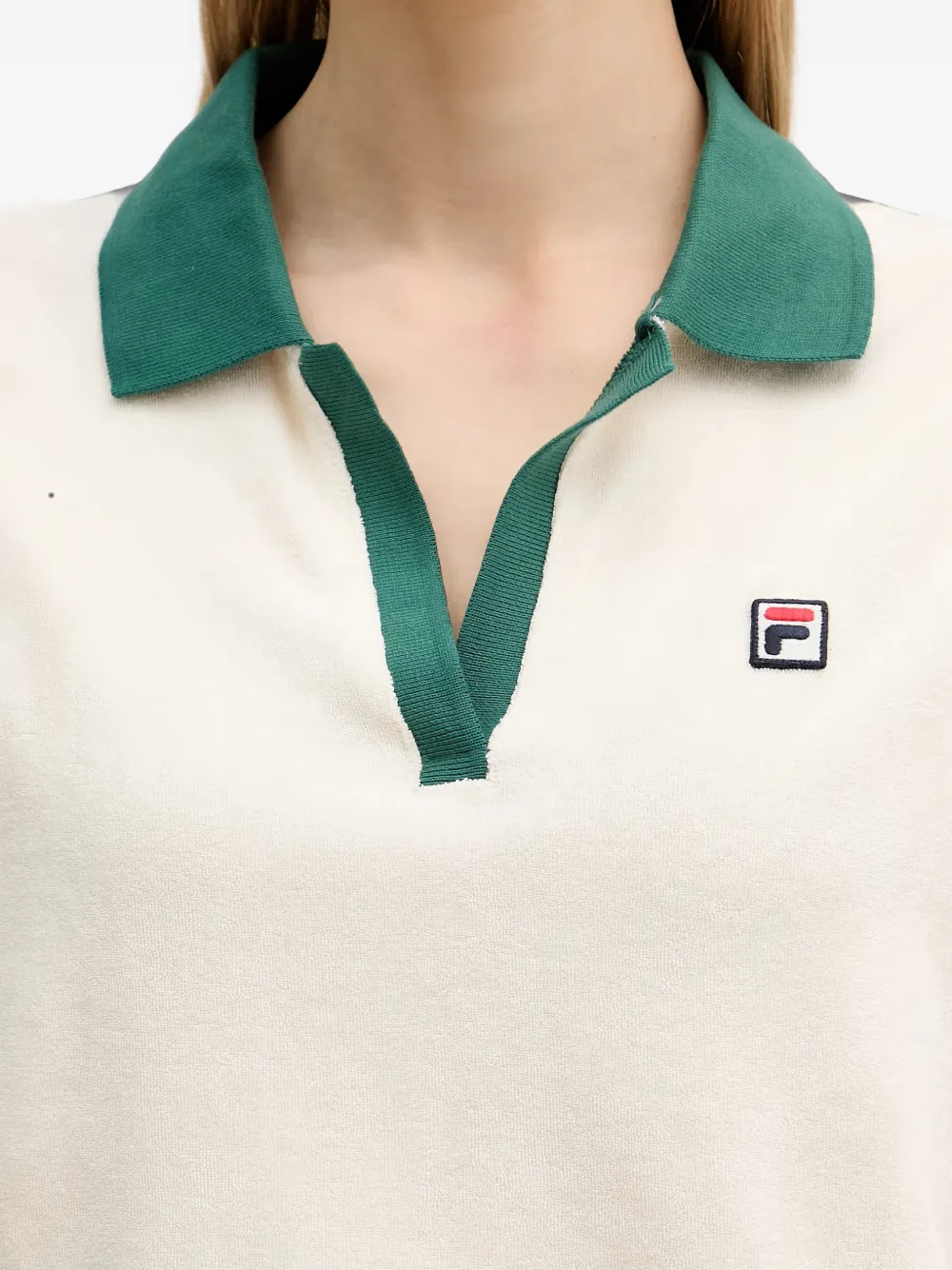 Fila Belfort T-shirt met logo-patch Wit