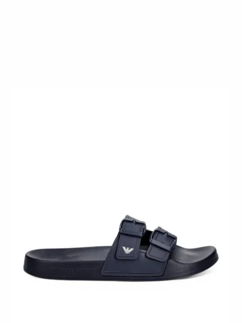 Emporio Armani buckle-strap slides