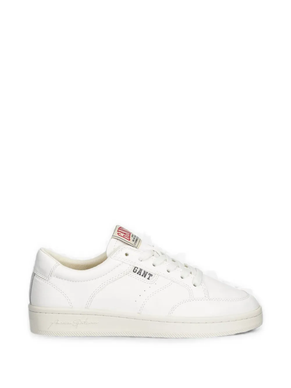 Gant logo-patch lace-up sneakers Wit