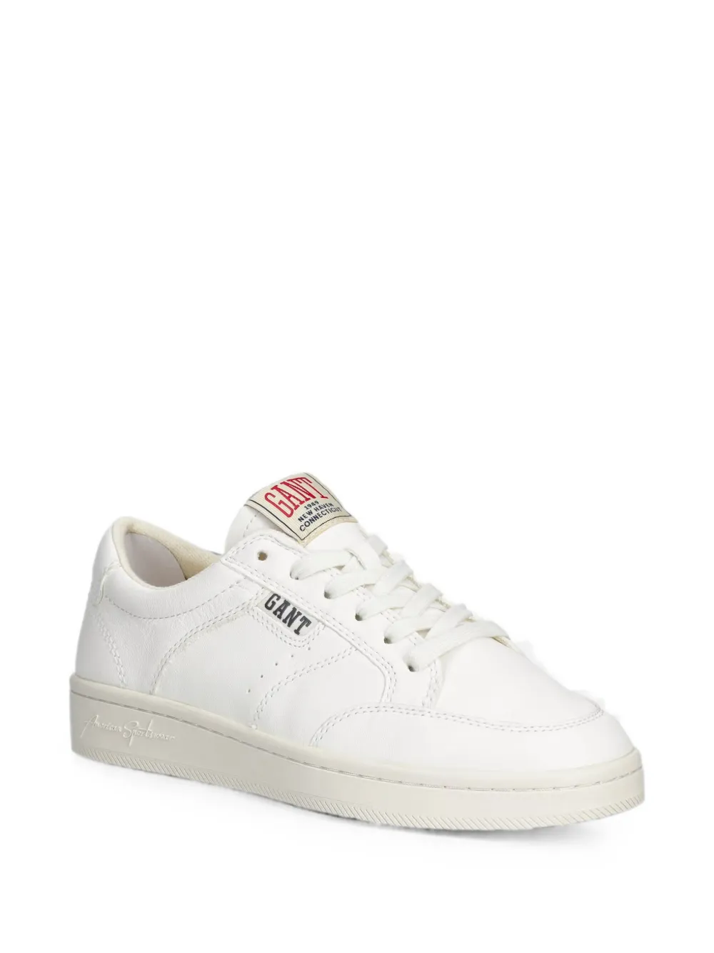 Gant logo-patch lace-up sneakers Wit