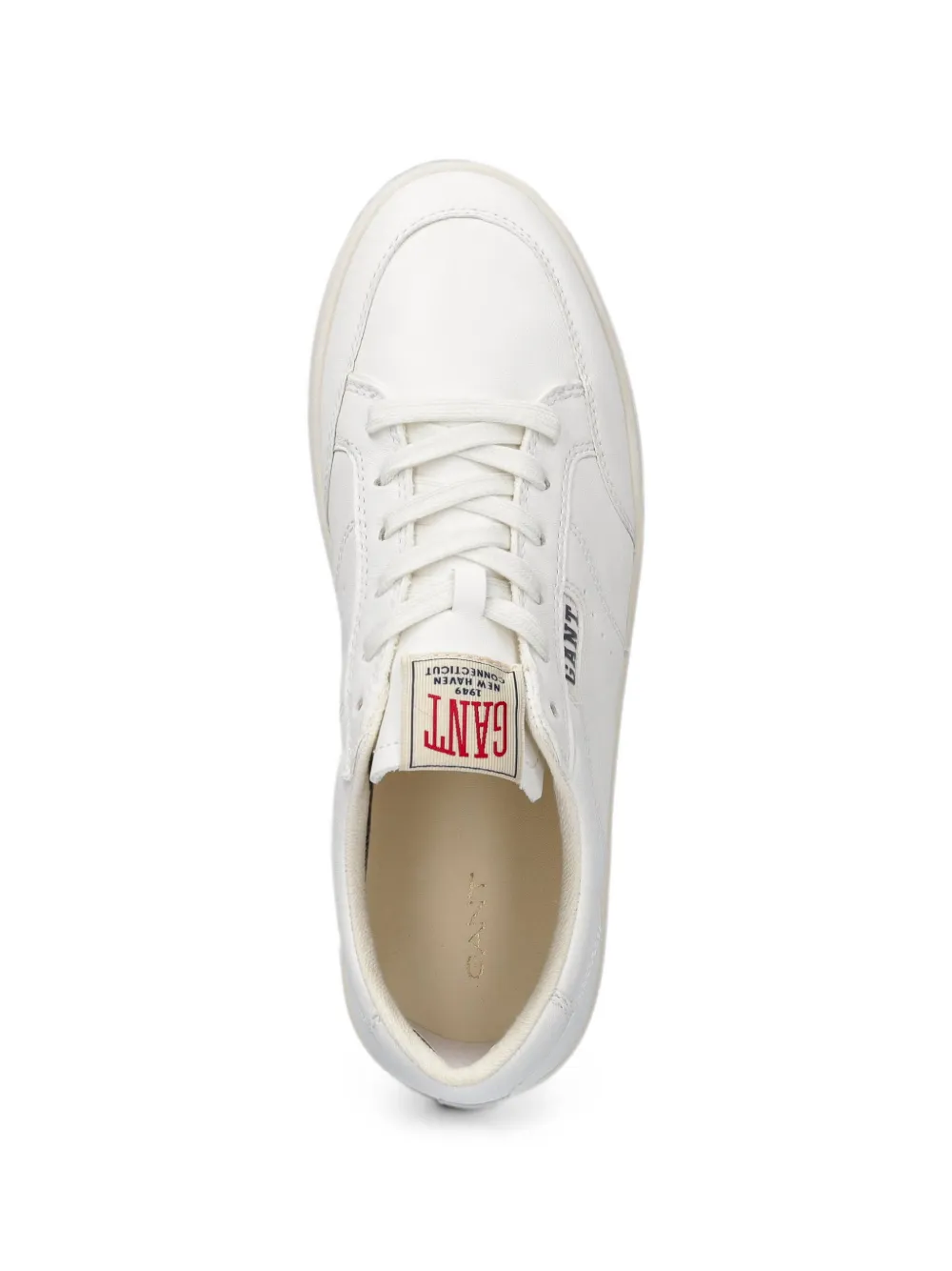 Gant logo-patch lace-up sneakers Wit