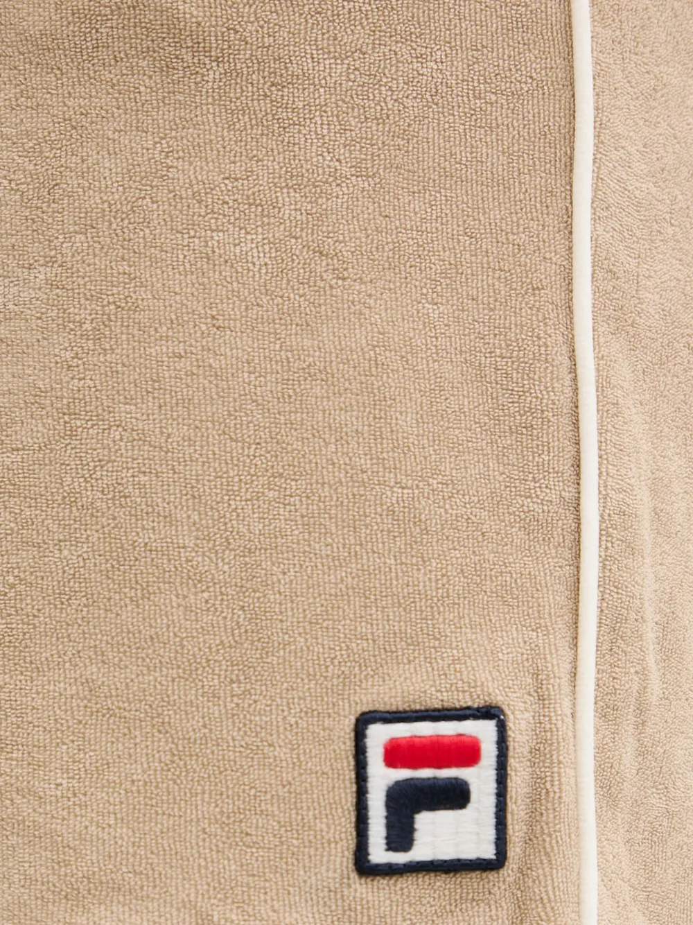 Fila terry-cloth drawstring shorts Beige