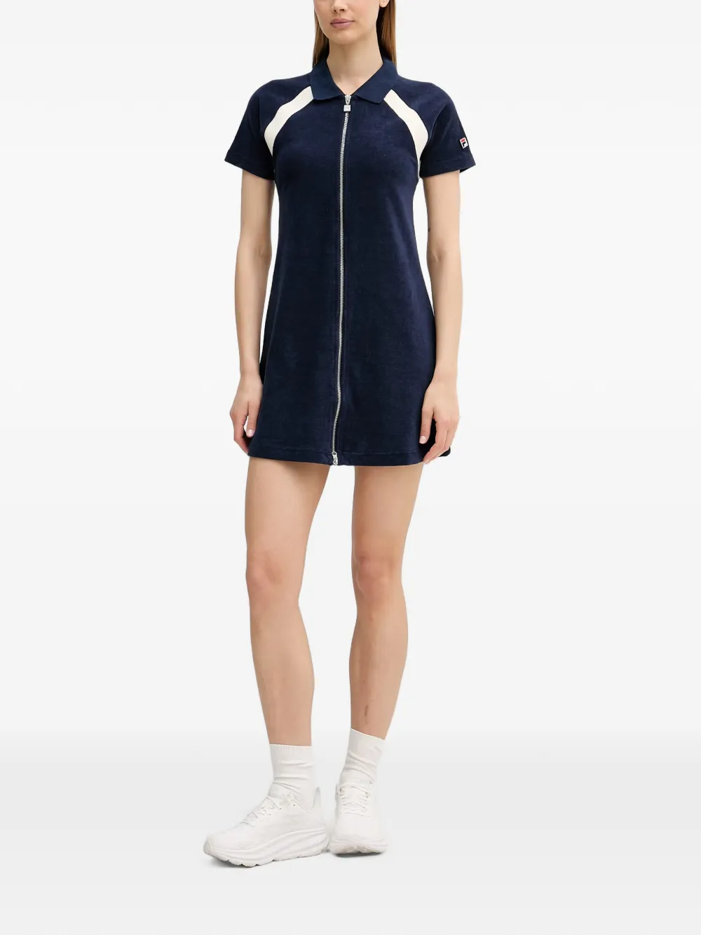 Fila Belfiore mini-jurk met polokraag en rits Blauw