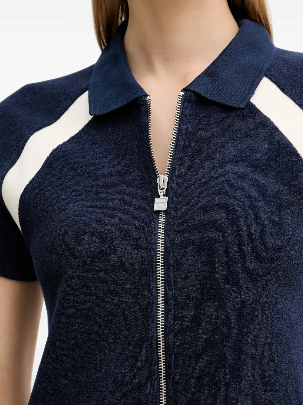 Fila Belfiore mini-jurk met polokraag en rits Blauw