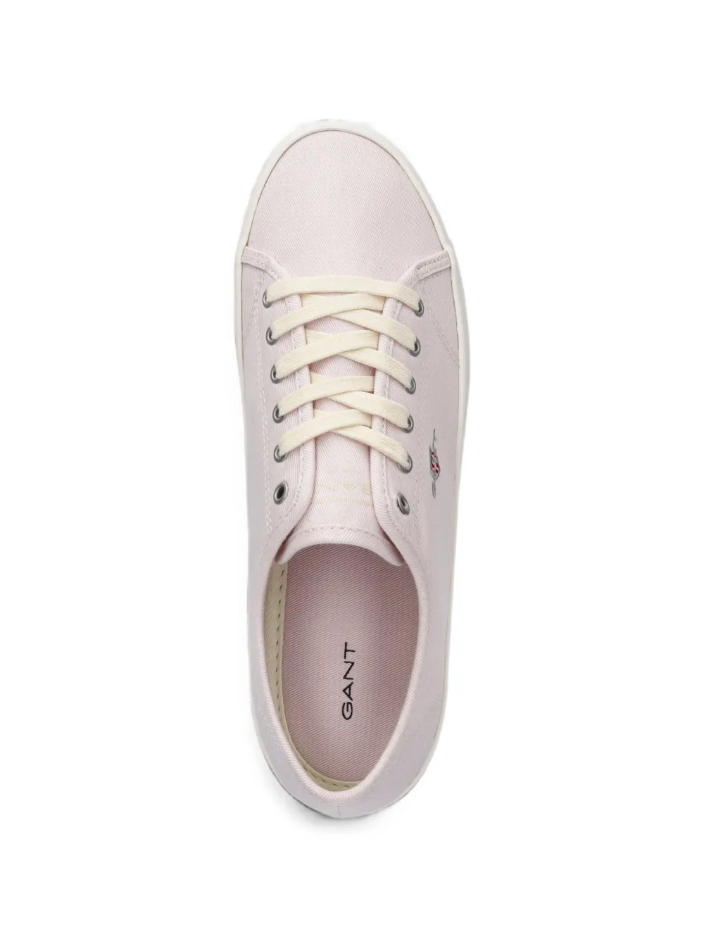 Gant logo-embroidered lace-up sneakers Roze