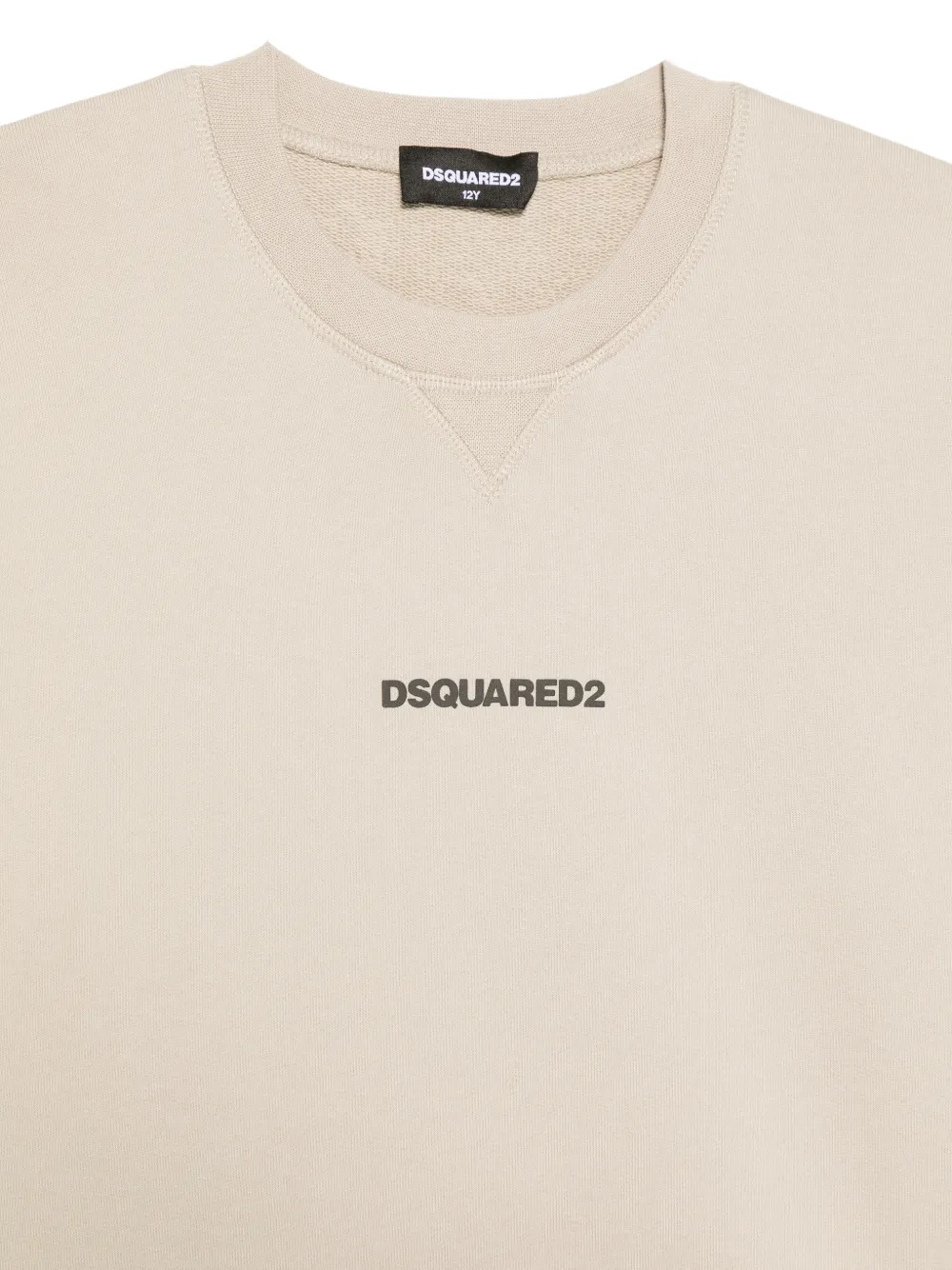 DSQUARED2 KIDS logo-print sweater Beige
