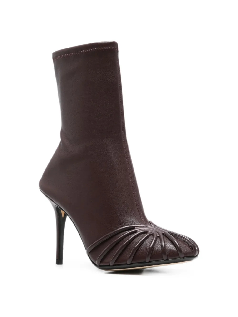 Alevì Karen cage-detail stiletto-heel boots Rood