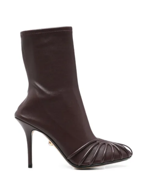 Alevì Karen cage-detail stiletto-heel boots